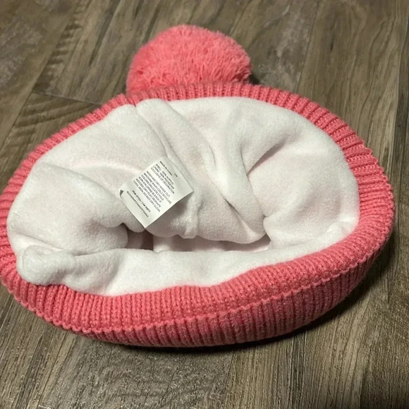 NWT PGA Tour Pink Knit Pom-Pom Beanie - Picture 3 of 6